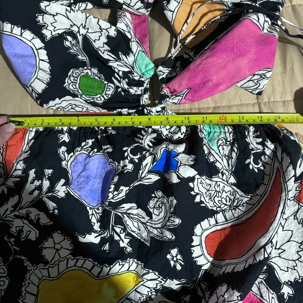 Mara Hoffman Laila Paisley Cut Out Organic Cotton Maxi Dress Size L - Picture 14 of 16